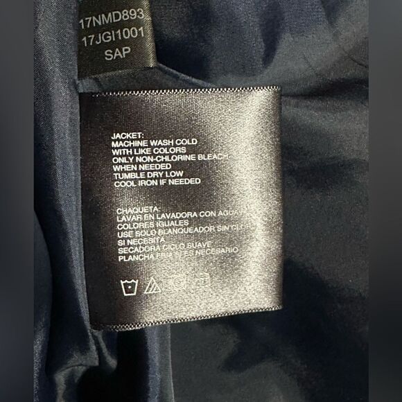 NWOT Women’s Kenneth Cole Reaction XXL navy long down feather coat - Picture 7 of 11